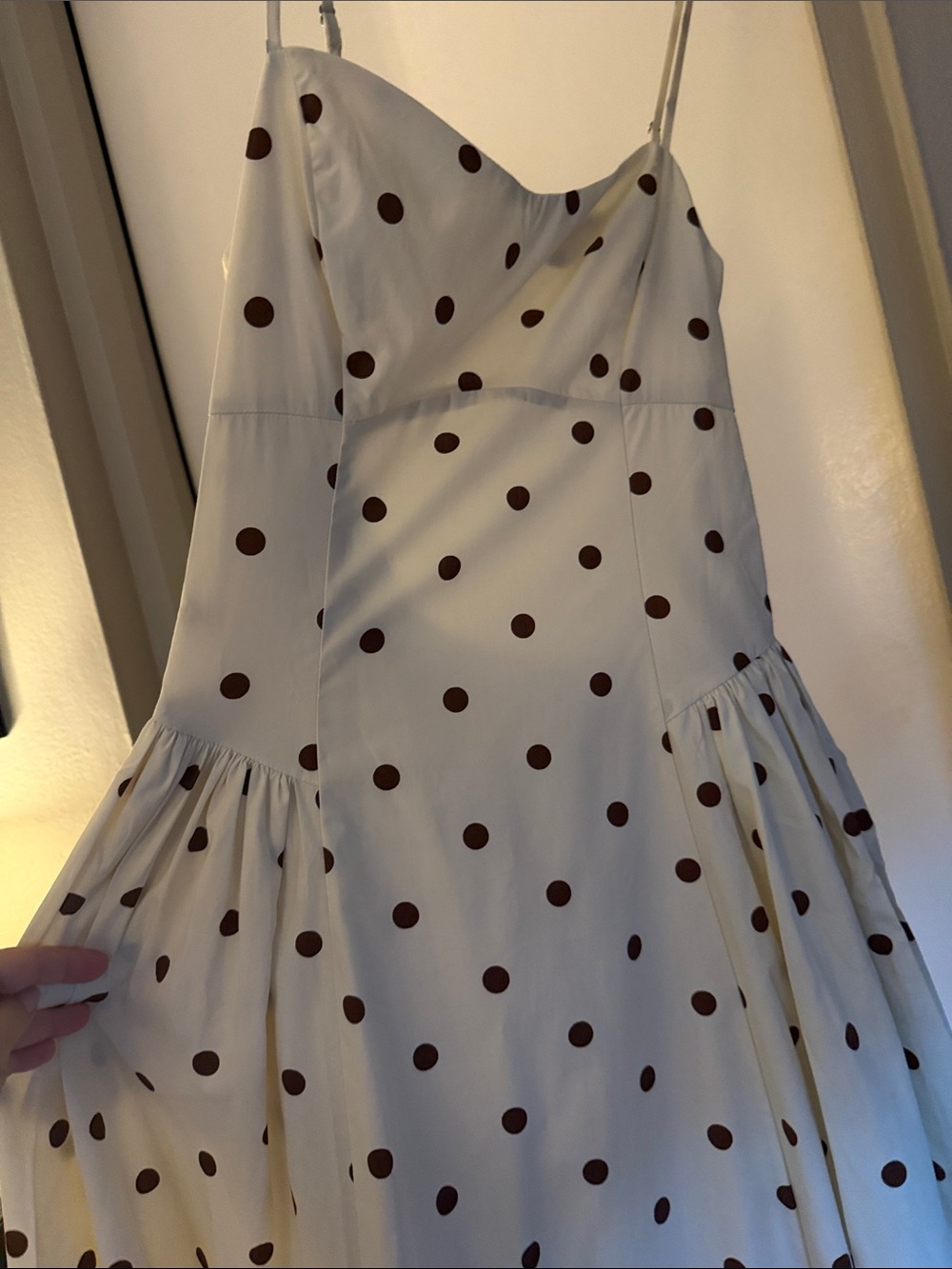 Camila Coelho Cream Polka Dot Sweetheart Maxi Dress - Picture 6 of 6